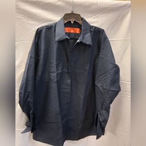 NWT Red Kap SP14 Mens Industrial Work Shirt, Regular Fit, Long Sleeve